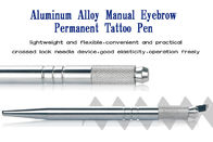 長続きがする手動入れ墨のペンの専門の銀製の眉毛手の刺繍用具