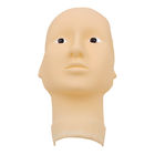 ゴム製擬似皮の永久的な構造の練習の皮260Gの眉毛の刺繍のシリコーン モデル頭部のマスク