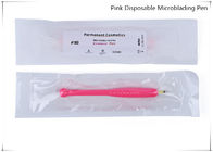 ピンクの使い捨て可能で永久的な構造は眉毛のMicrobladingの手動ペンに# 18のUの刃用具を使います