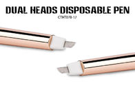 Pernanentの金構造は二重頭部が付いている使い捨て可能な眉毛の入れ墨のペンに用具を使います