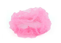 ピンクの使い捨て可能な毛のボンネットのNonwovenの帽子の入れ墨20のPCのための通気性のダスト・キャップ
