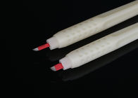 白いパーマは用具に使い捨て可能なプラスチックMicrobladingの眉毛のペンを構成します